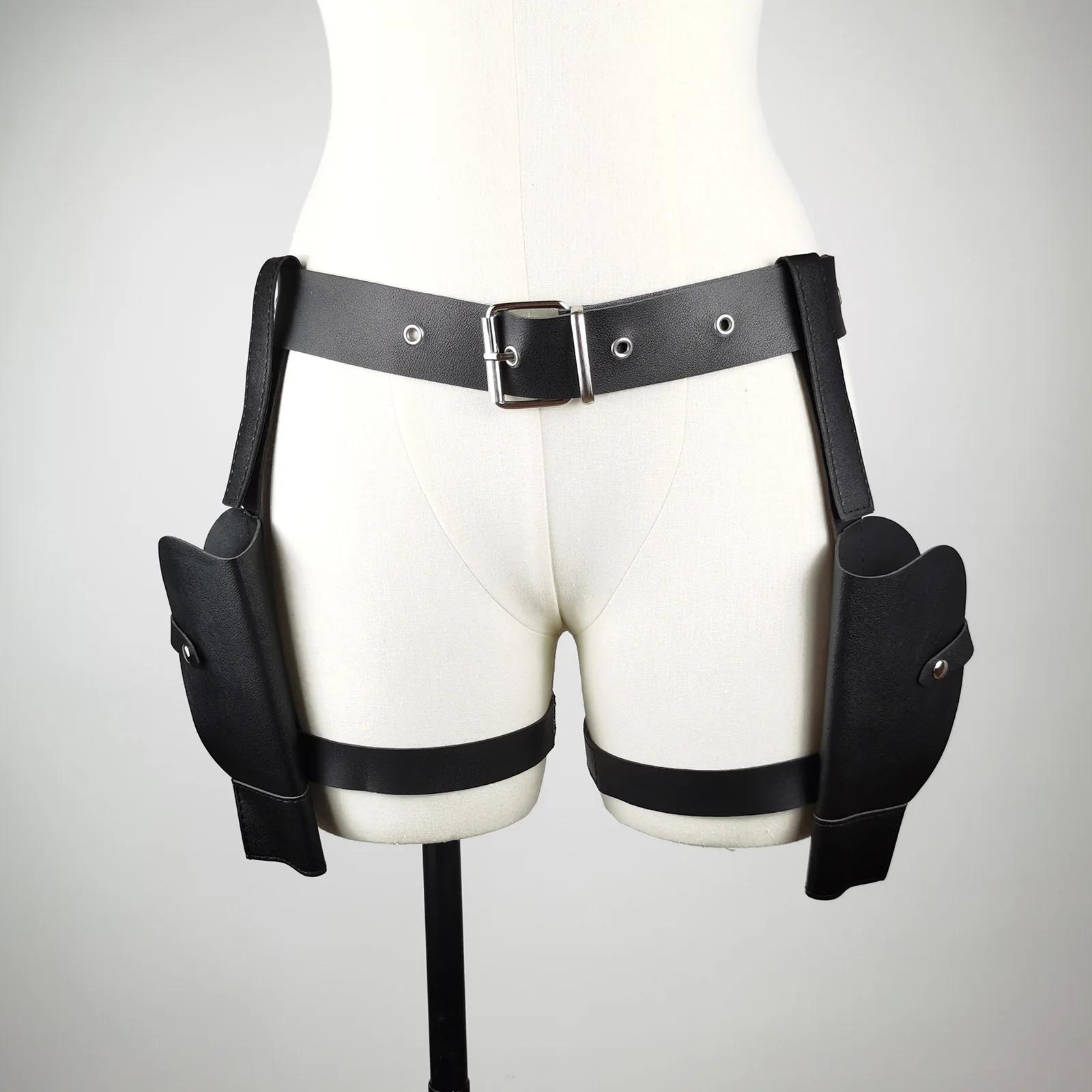 Ensemble d'accessoires de costume de cosplay : ceinture de cow-boy western, étui à pistolet de polic