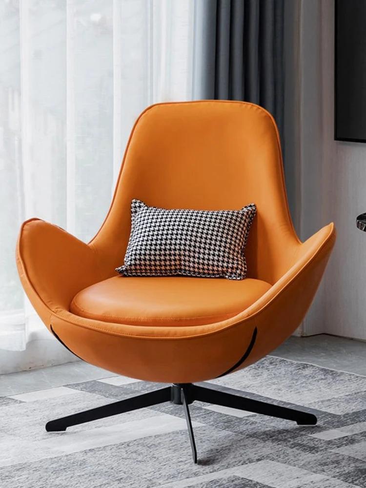 Chaise de canapé nordique à dossier unique pour salon, fauteuil paresseux de luxe, fauteuil de loisi