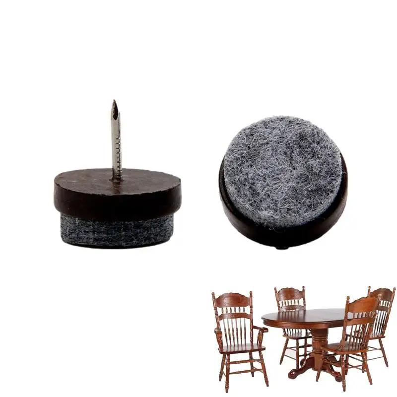 Pieds de Table en Feutre Duveteux pour Meubles, Coussretours Coulissant Protecteur pour Armoire, Can