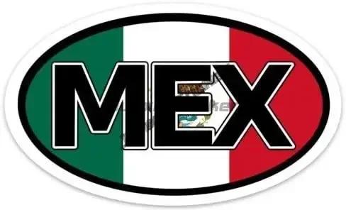 Autocollant blason mexicain, Code de pays ovale du mexique, autocollant MEX MX protégé contre les UV