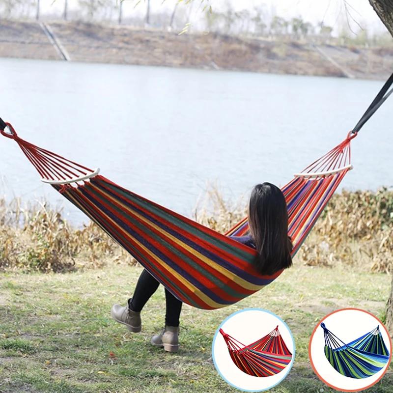 Hamac de loisirs durable, chaise balançoire de voyage simple, lit-balançoire décontracté pour jardin