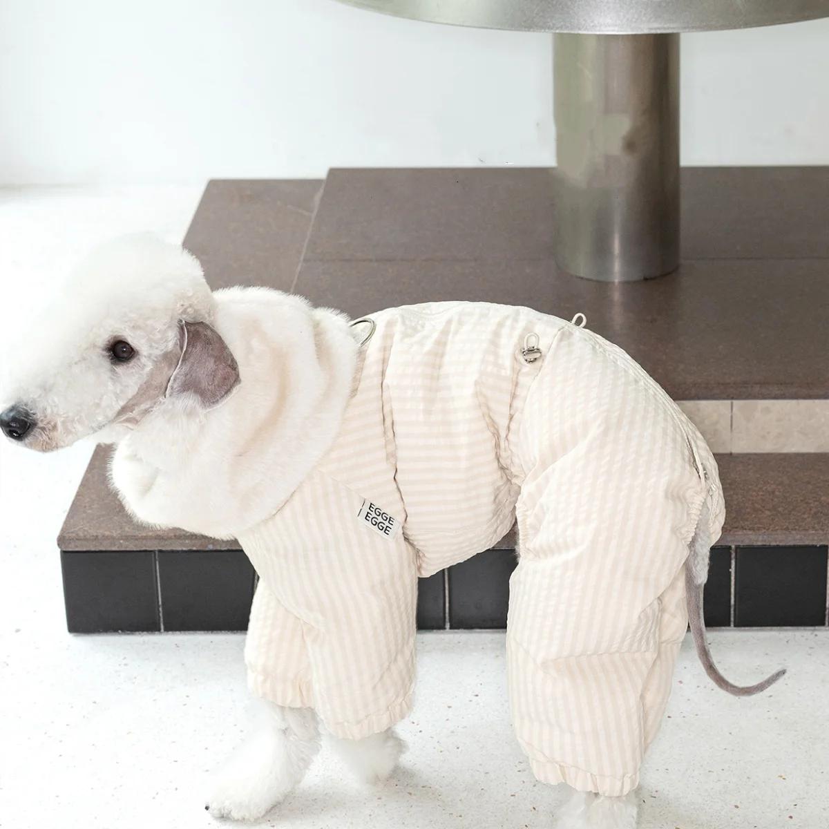 Manteau matelassé en plaid épais pour chiens de taille moyenne en hiver, imperméable, coupe-vent, gr