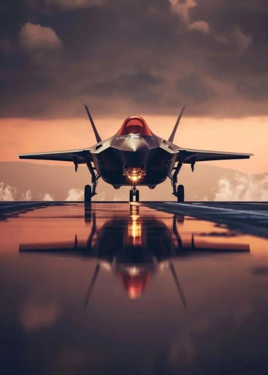 Affiches abstraites sur toile avec esthétique d'avion de chasse F35, avion de chasse européen Typhoo