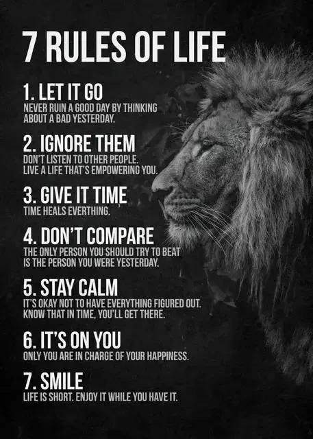 Impression sur toile avec citation inspirante sur le succès du lion, art mural motivant pour le bure