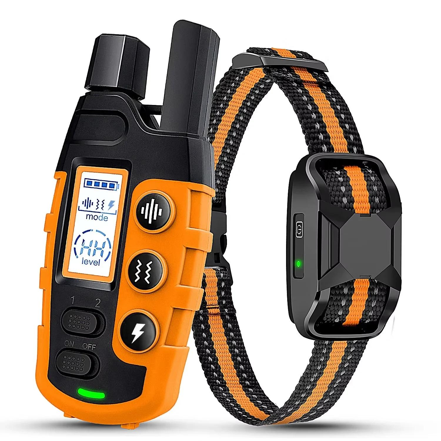 Collier de dressage électrique pour chiens, modèle 3300Ft, avec télécommande, étanche, pour l’appren