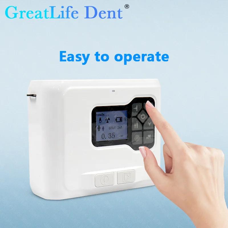 Appareil de radiographie dentaire portable Greatlife, en stock au Mexique, RU, UE, système de capteu