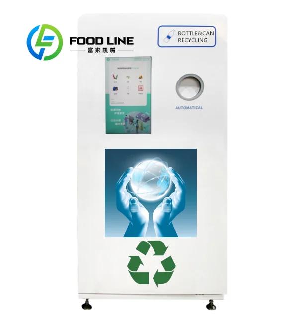 Recyclage de distributeur automatique inversé de canettes et de bouteilles en plastique RVM