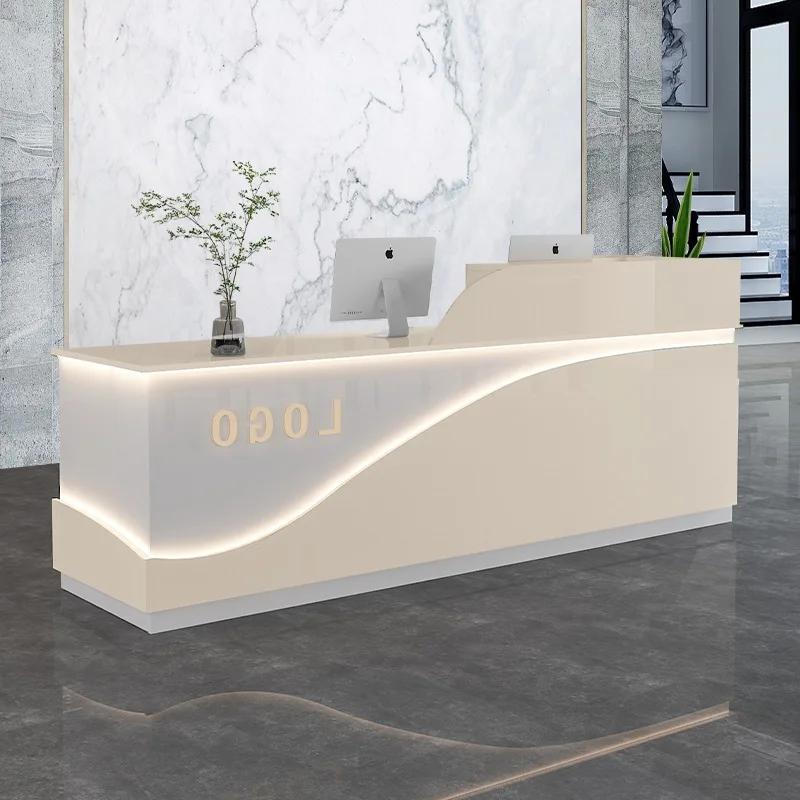 Bureau de réception pour maison de beauté, bureau moderne et Simple, bureaux de réception pour caiss