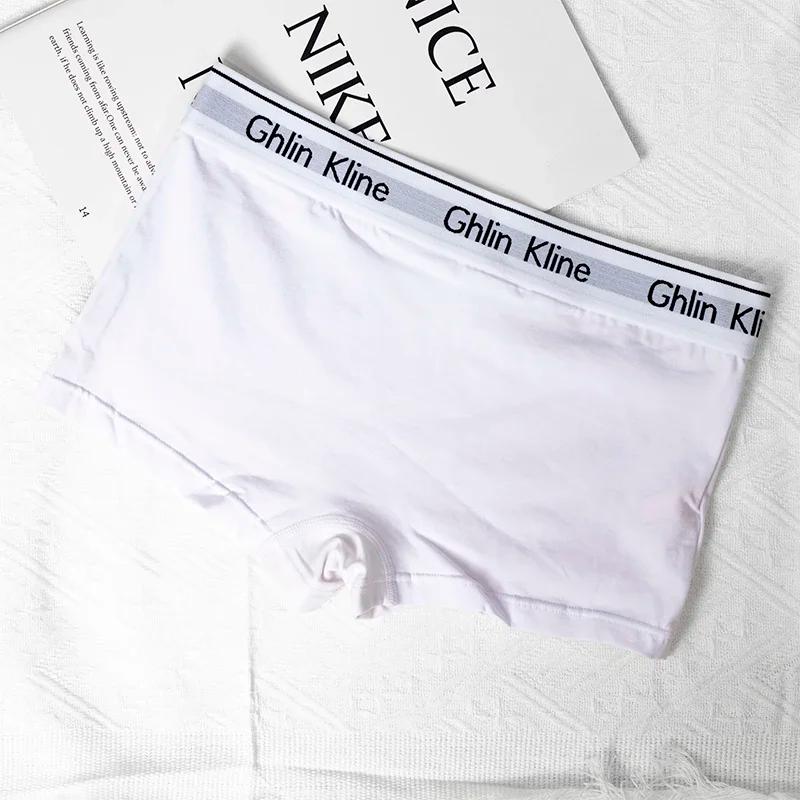 Boxer unisexe, sous-vêtements pour femmes, short de sport pour Couple, culotte de Yoga en coton, 3 p