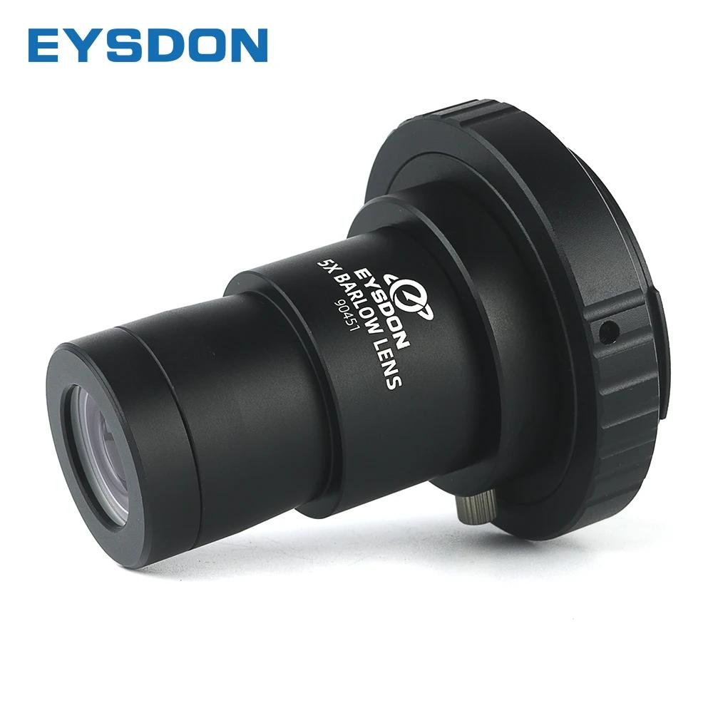 Barlow 5x EYSDON 1.25" métal avec adaptateur M42 - Multiplicateur focale photographie télescope