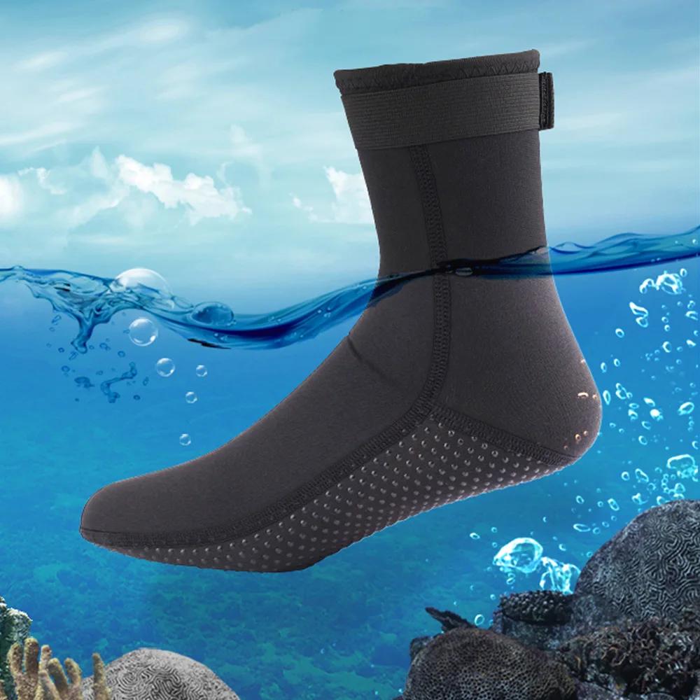 Chaussons néoprène plongée 3mm 5mm antidérapants - bottes surf snorkeling chasse sous-marine étanches