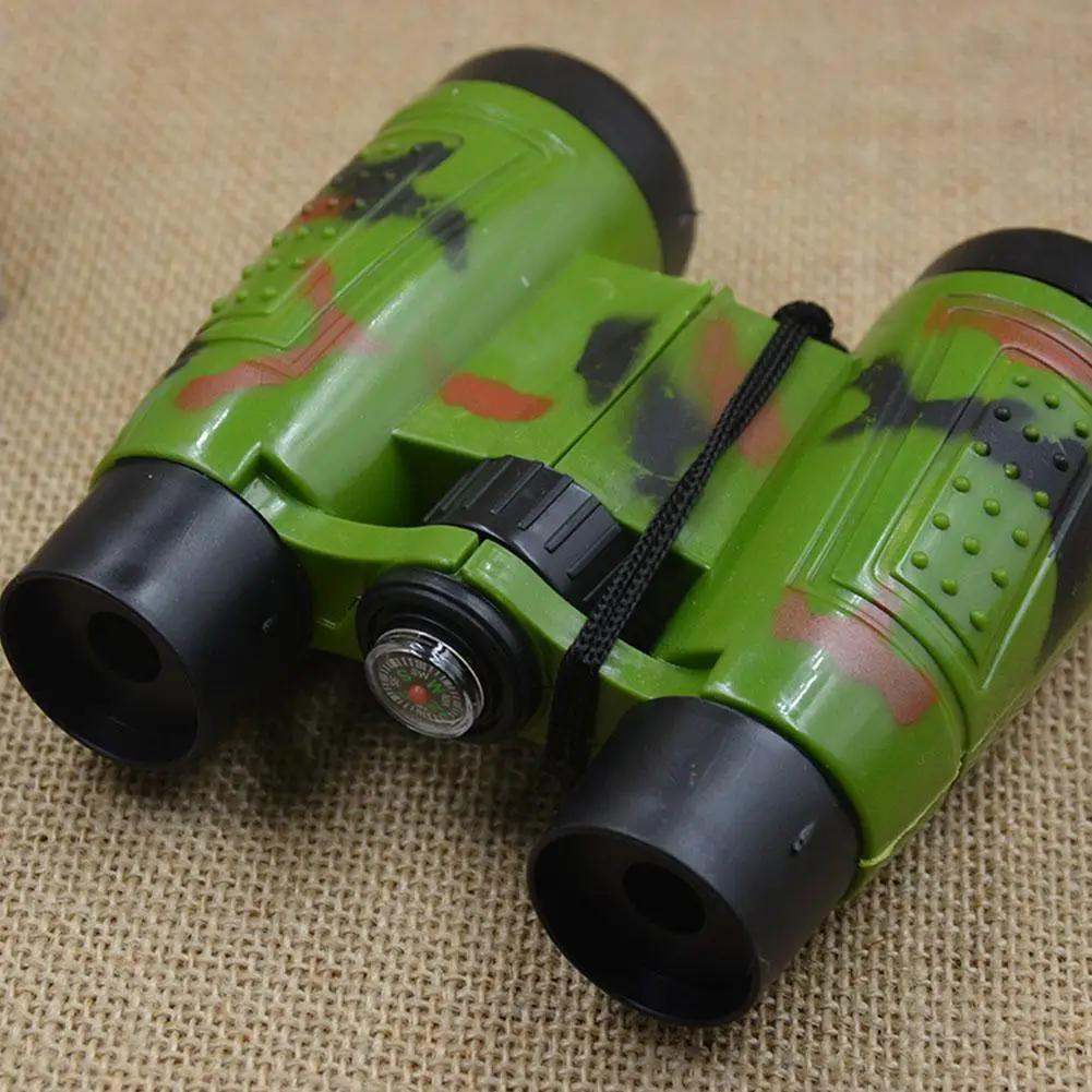Jumelles jouet 6x30 pliantes pour enfants - Télescope simulation chasse et survie outdoor jouet éducatif