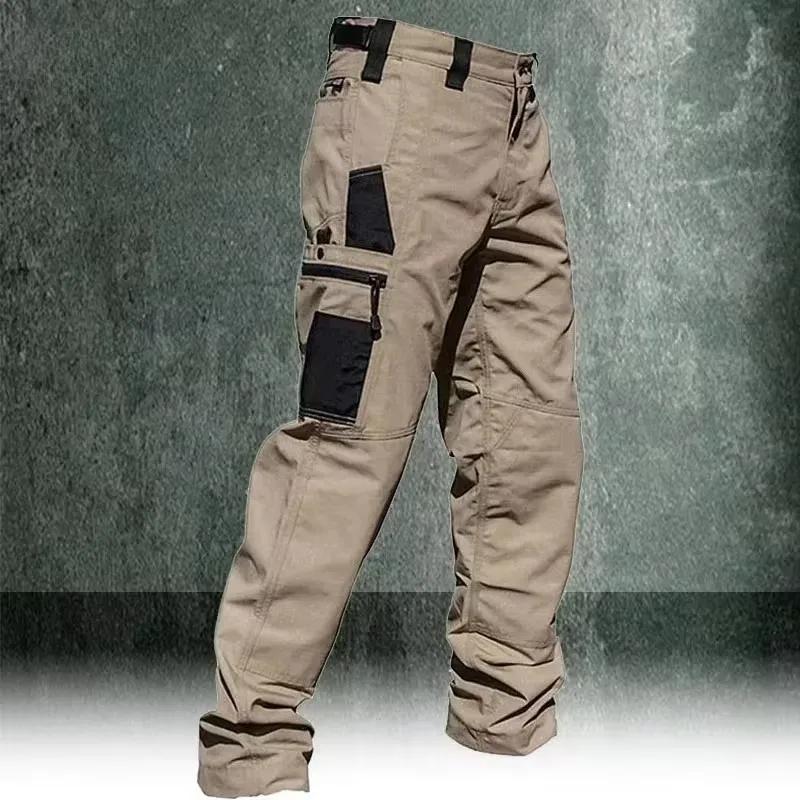 Pantalon cargo homme multi-poches résistant hiver automne pantalon tactique travail vêtement extérieur