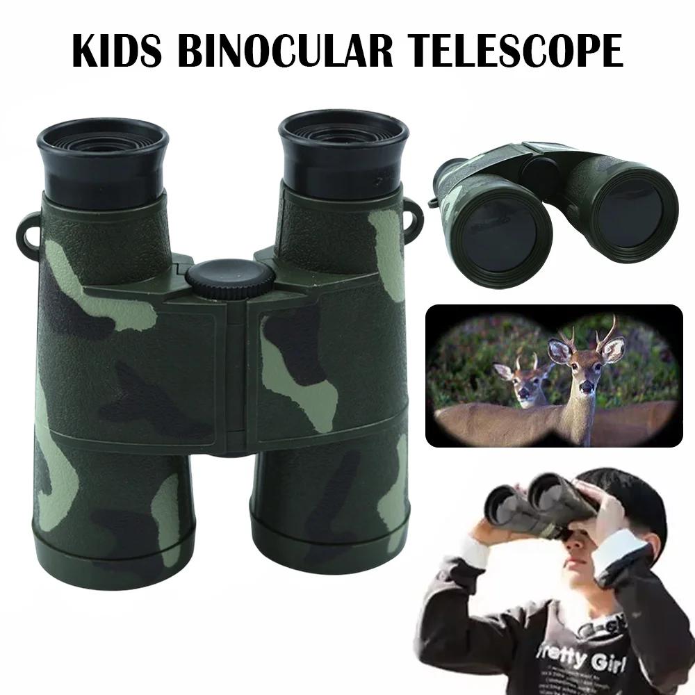 Jumelles éducatives enfants 6x35 camouflage - Apprentissage observation nature avec lanière