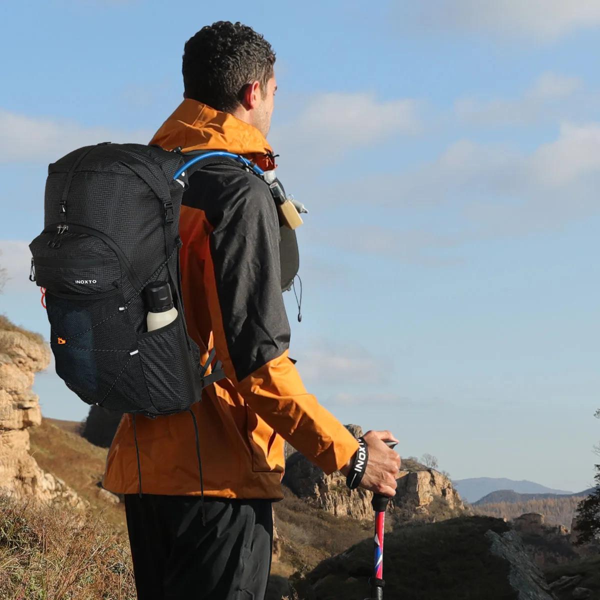 Sac à dos randonnée 30L étanche homme femme - Léger avec housse de pluie pour camping et voyage
