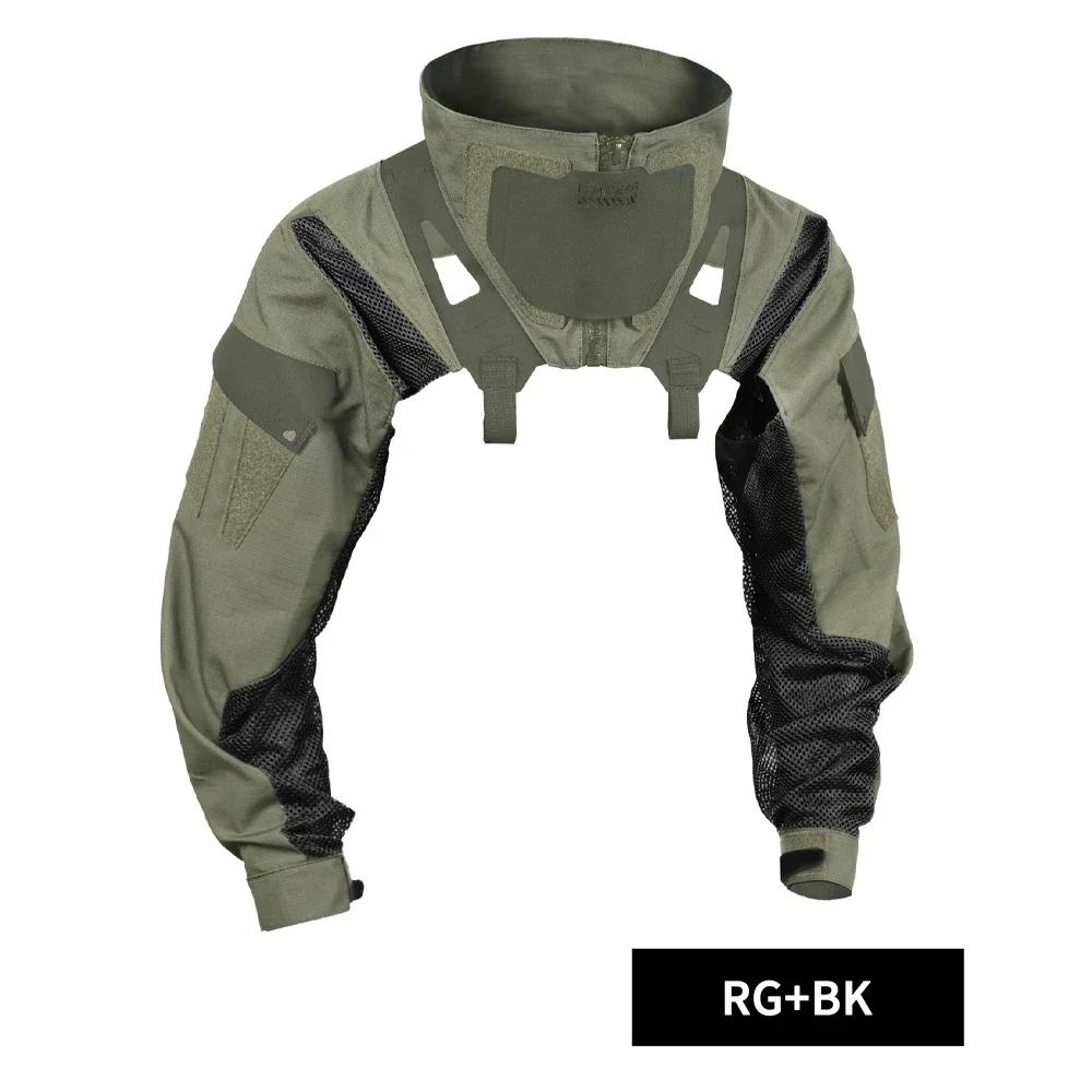 Uniforme combat tactique DMgear manches longues - Vêtement camouflage respirant confortable chasse outdoor