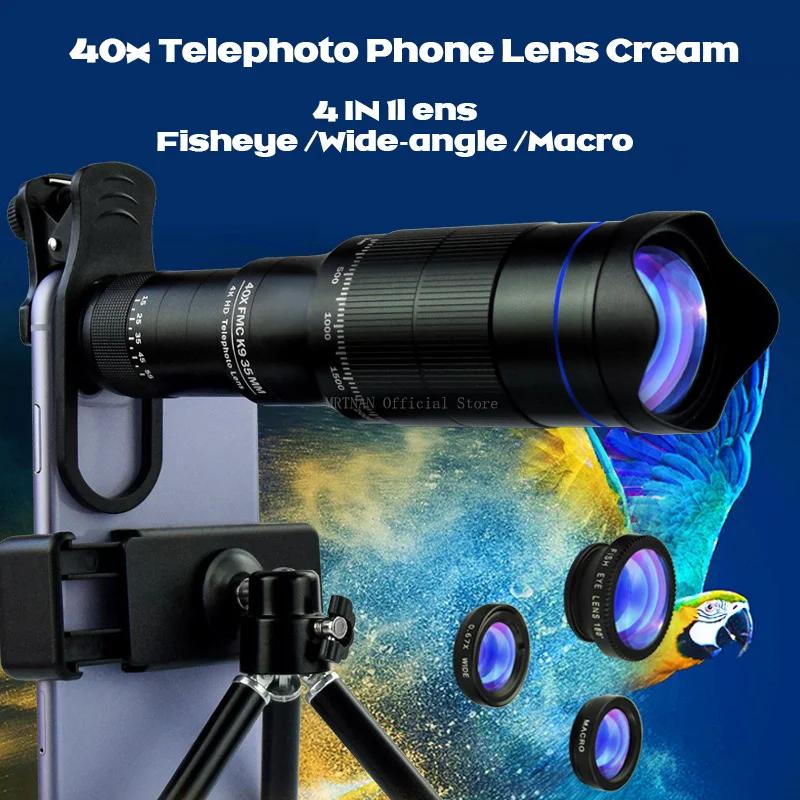 Objectif télé 40x HD pour smartphone - Mini télescope métal camping tourisme observation