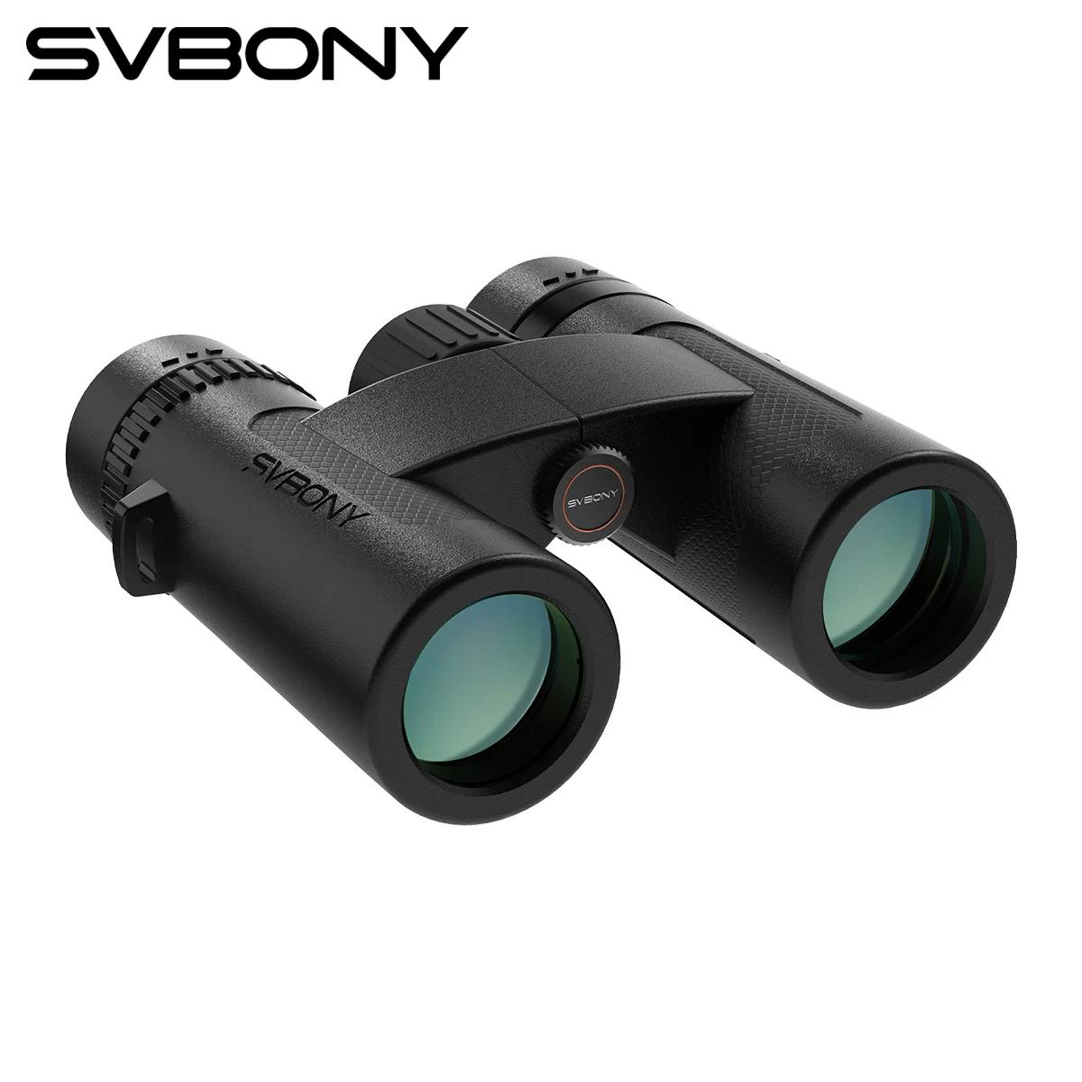 Jumelles Svbony SV202 ED améliorées 8x32/42 - Champ large étanches IPX7 anti-buée prismes BAK4 ornithologie