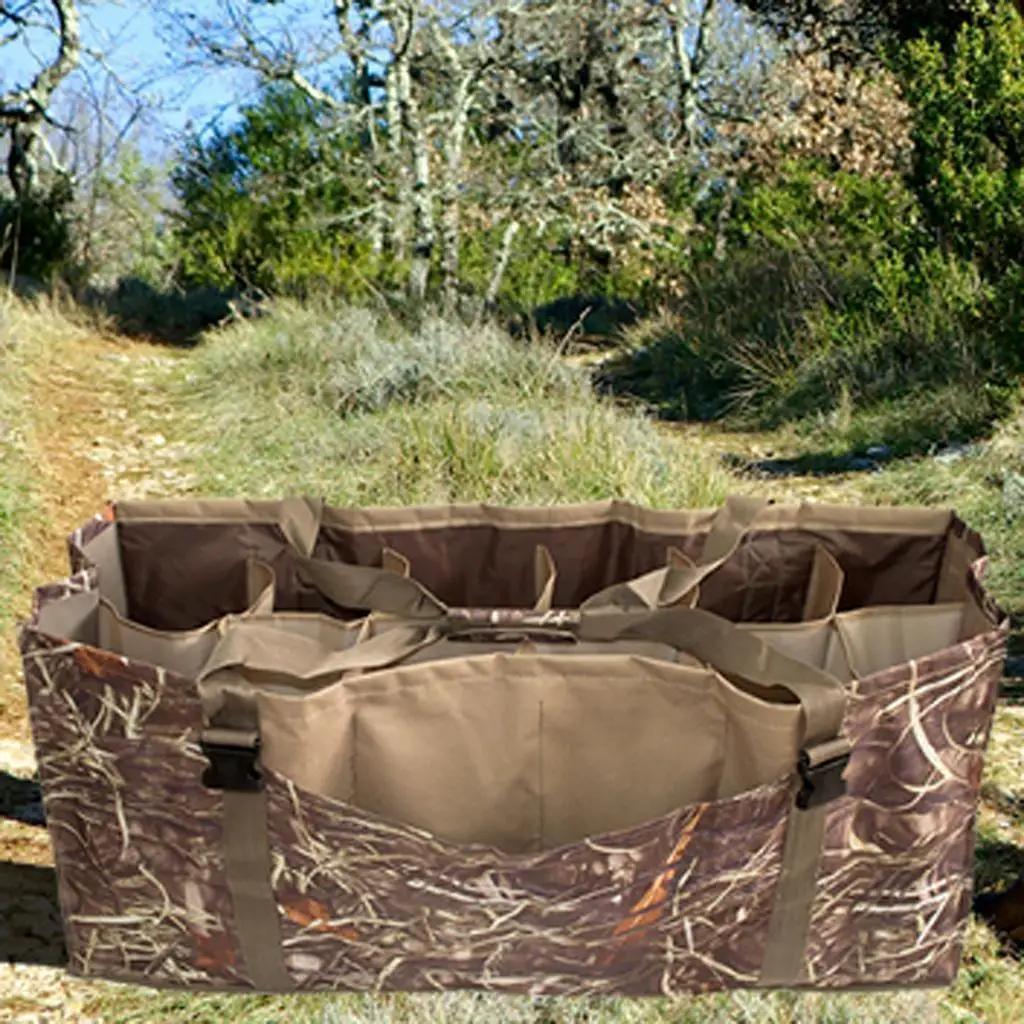 Sac de transport 12 leurres canard - Sac de chasse rembourré avec sangle épaule réglable