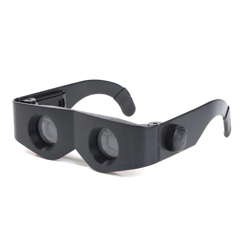 Télescope compact style lunettes noir pour pêche et randonnée - Loupe binoculaire portable 15x4.5x3.5cm