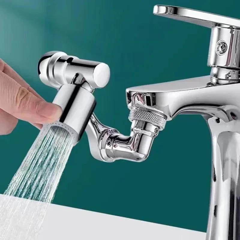 Robinet pivotant multifonction extension aérateur évier cuisine prolongateur adaptable bras robotisé salle de bain