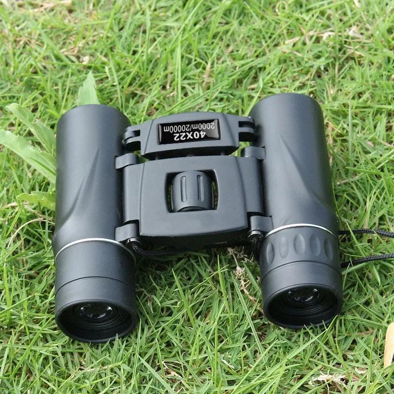 Jumelles HD 40x22 longue portée 2000M pliables BAK4 FMC pour chasse camping sport outdoor