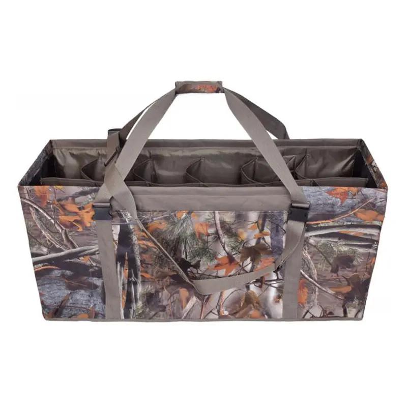 Sac à dos transport leurres chasse 12 emplacements - Filet portable pour canards et pigeons avec sangle