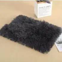 Tapis de lit en velours côtelé pour chiens, bleu marine, confort royal, sécurité et propreté, tapis de repos pour animaux de compagnie, cadeau d'anniversaire ou de Noël