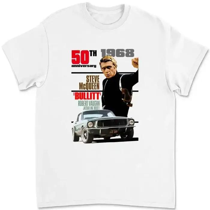 T-shirt Bullitt 3FRR en coton pour homme, design imprimé, coupes décontractées et durables pour toutes les occasions