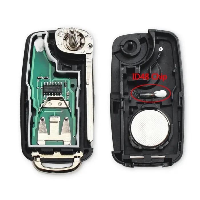 KEYYOU pour VW 5K0837202AD Beetle/Caddy/Eos/Golf/Jetta/Polo/Scirocco/Tiguan/Touran/UP 5K0 837 202 AD