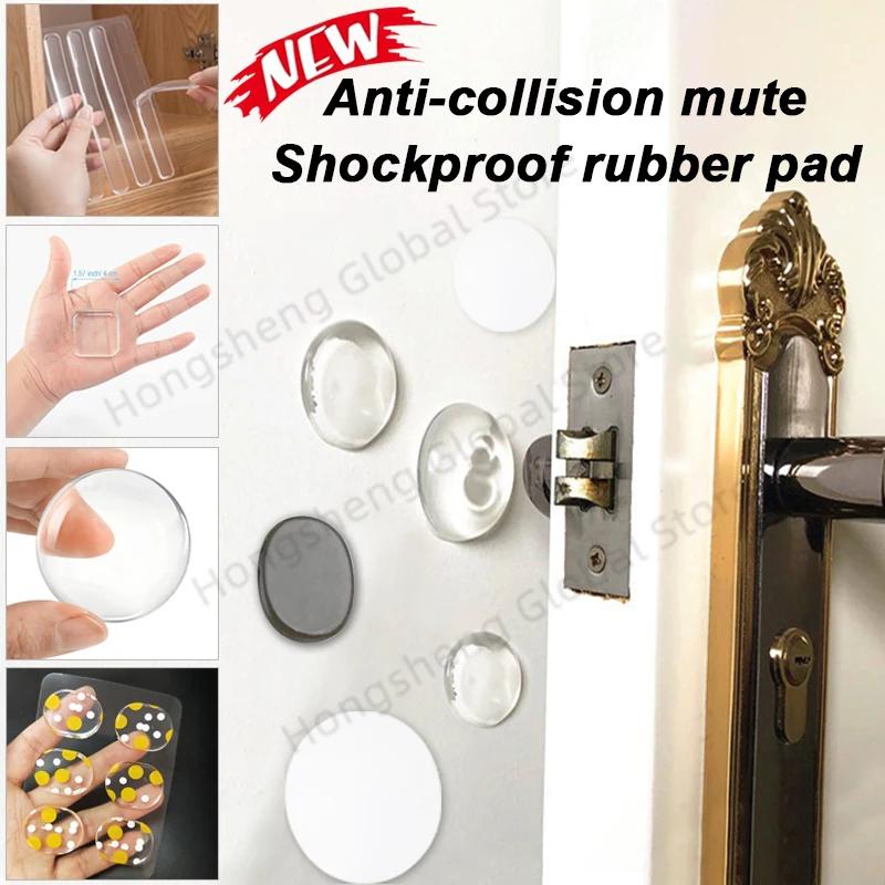 Coussin Anti-collision en Silicone souple, butoir de porte auto-adhésif, empêche le tampon bruyant,