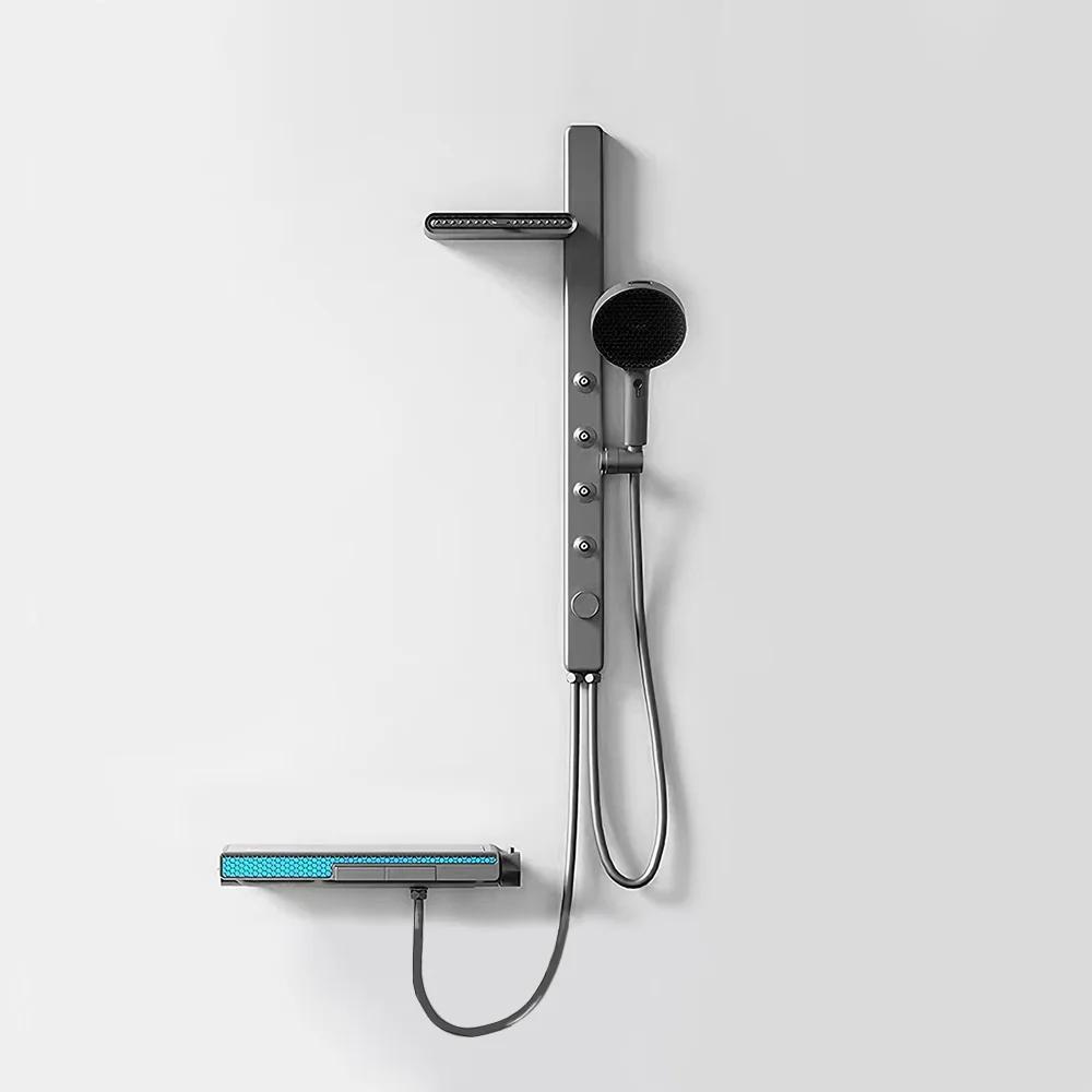 Système de douche intelligent pour salle de bain, Massage Spa de luxe, ensemble complet avec filtre,