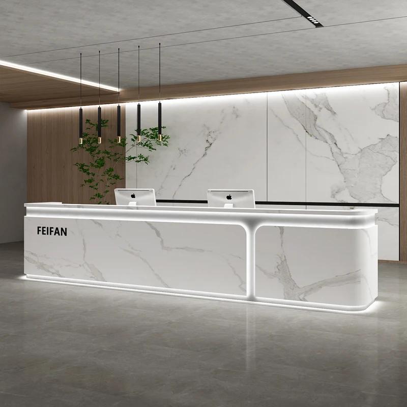 Bureaux de réception esthétiques exécutifs Simple Company Meilleurs bureaux Moderne Salon de luxe In