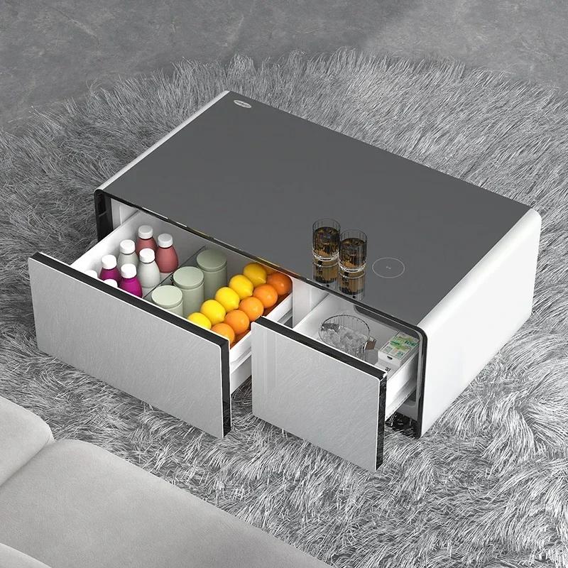 Table basse Table basse intelligente multifonctionnelle pour l'été, petit réfrigérateur congelé, Tab