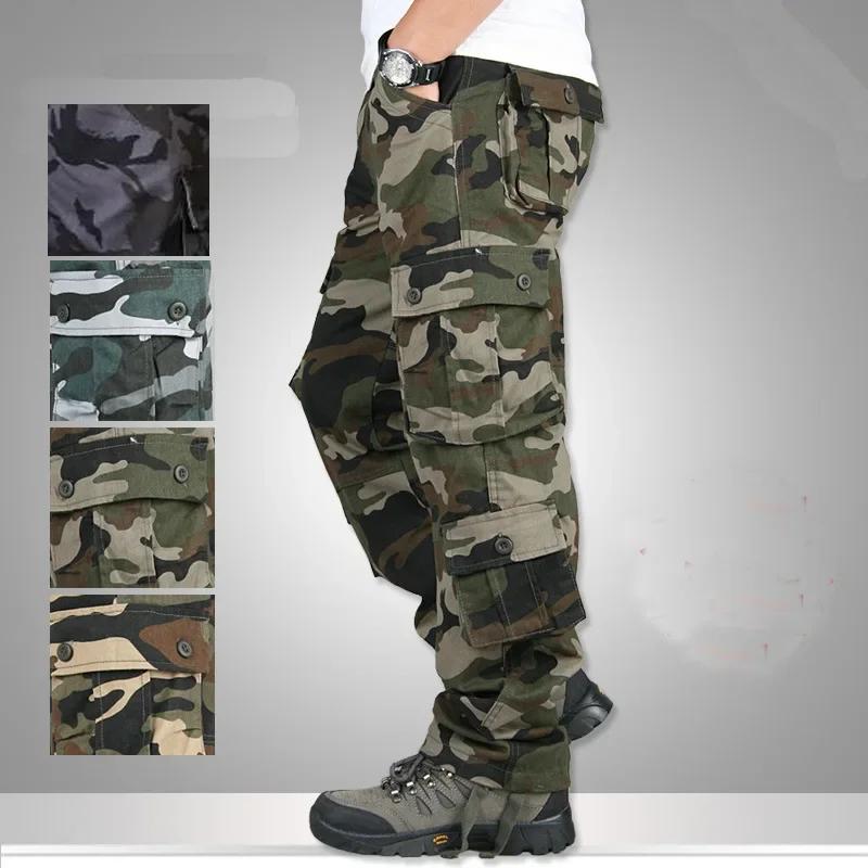 Pantalon tactique multi-poches homme printemps automne - Survêtement fonctionnel outdoor grande taille