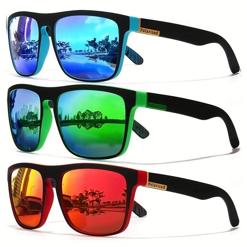 Lunettes de soleil vintage carrées polarisées conduite pêche UV400 luxe pour chasse vision protégée