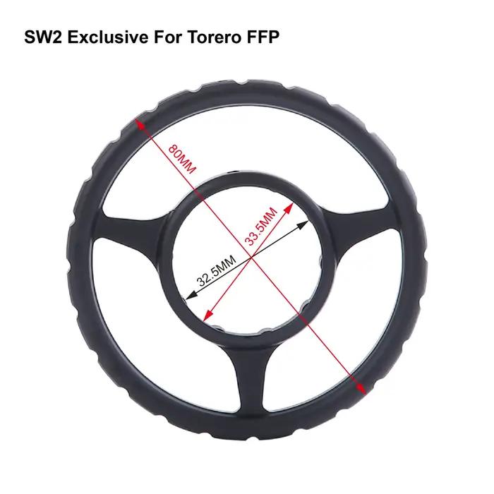 Lunette de chasse Red Win, grande roue latérale de 80mm de diamètre, aluminium T6061 avec doublure e