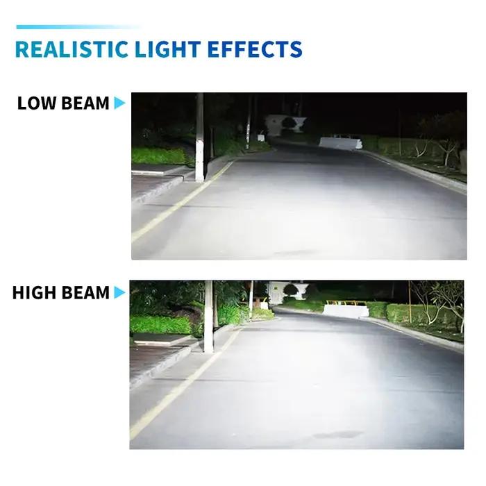DAWNKNIGHT A80 H7 Led avec lentille 100 W/paire H11 9005 9006 lentilles de projecteur Led faisceau H