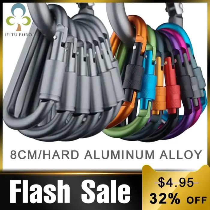 Mousquetons de voyage en alliage d'aluminium IFITU PUBO pour camping alpinisme et style élégant occassions spéciales polyvalent résistant à l'usure et pratique