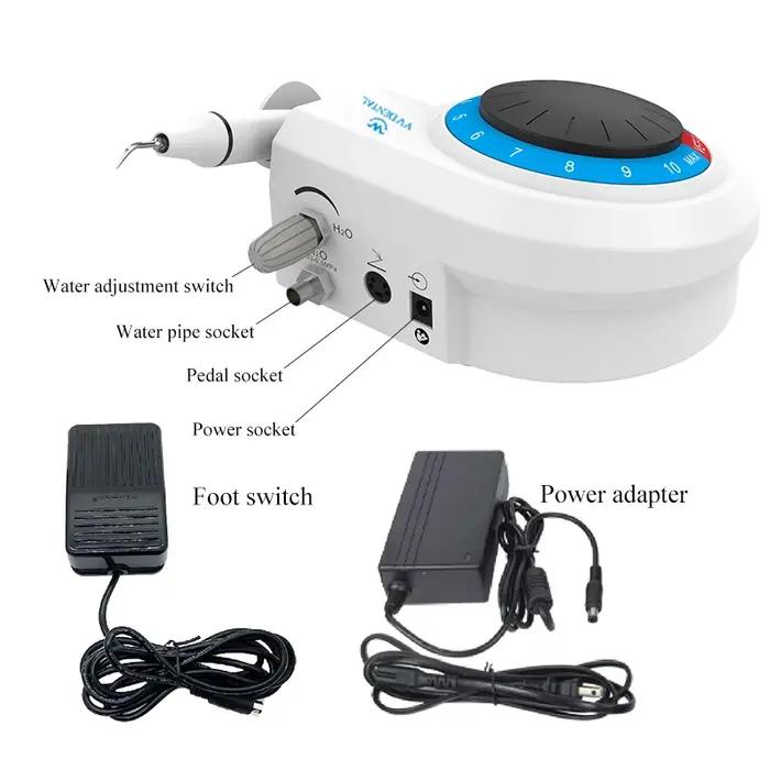 VVDental VET-1 Détartreur Ultrasonique Portable pour l'élimination profonde de la plaque et du tartre, blanchiment dentaire instantané avec pièce à main de précision
