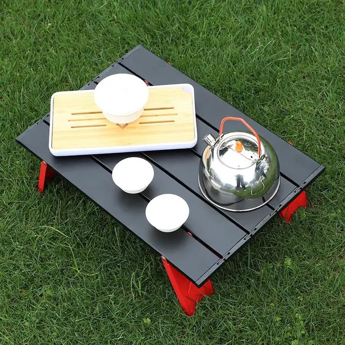 Mini table de camping pliable portable, ultraléger, camping en plein air, voyages, plage, pique-niqu