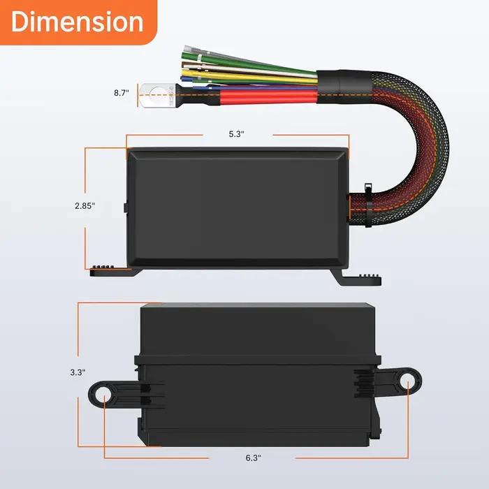 Boîtier de relais 12V 6 voies avec boîte à fusibles étanche pour voitures camions et bateaux protection des circuits électriques