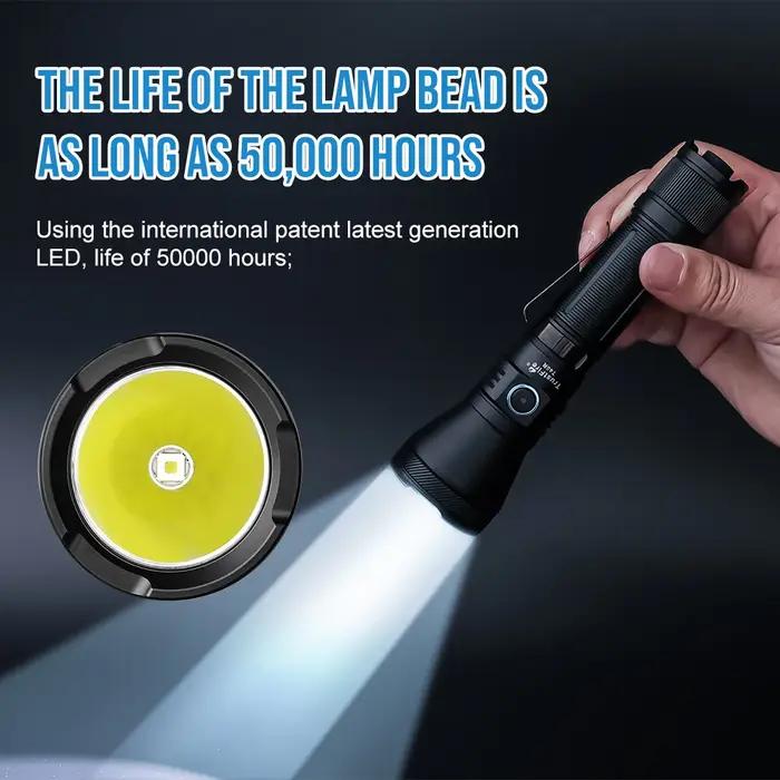 Trustfire T40R armée tactique lampe de poche LED 1800lumen 550 mètres Rechargeable 18650 lampe avec
