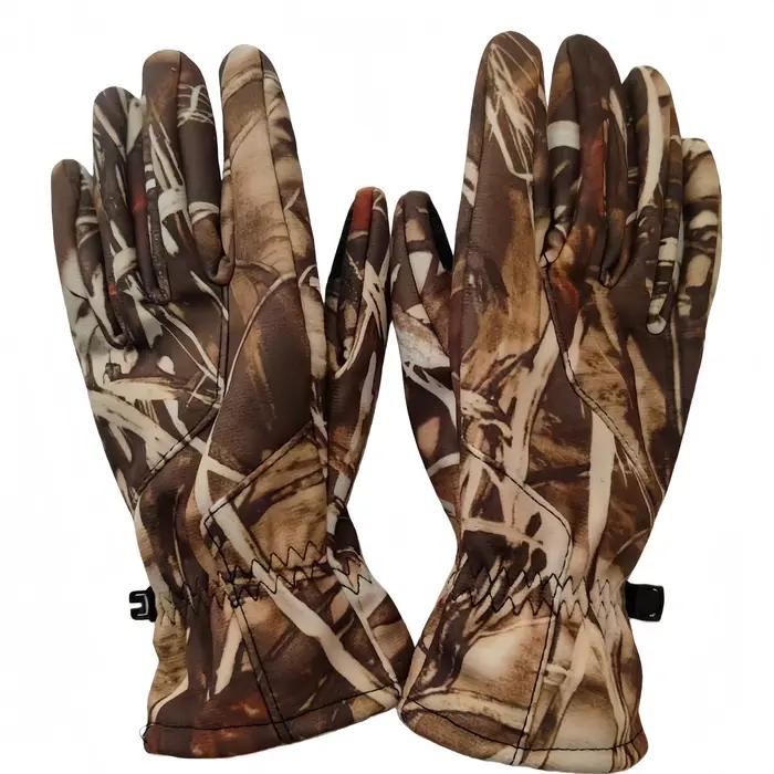 Gants camouflage biomimétique hiver - Imperméables, chauds pour tir à l'arc, photo et chasse outdoor