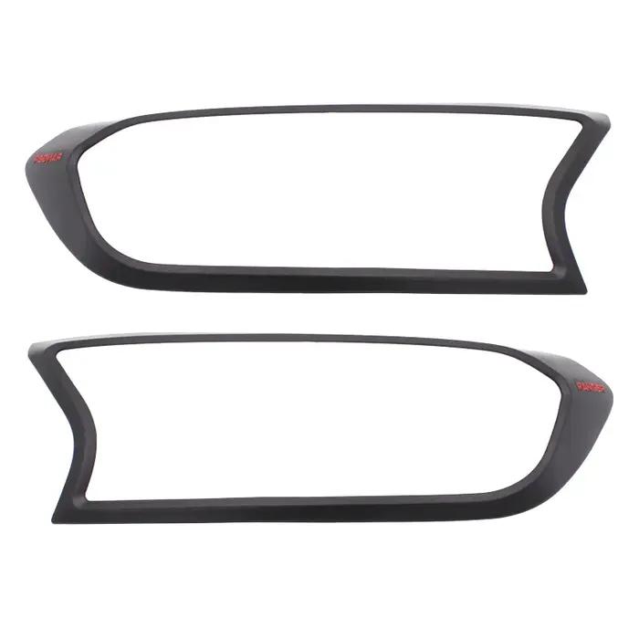 Couvercle de phare pour Ford Ranger, capot de lampe ABS noir mat, lampe frontale décorative 2015 – 2