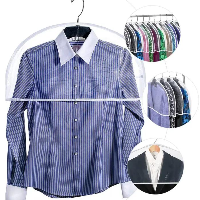 Cintres de voyage en plastique transparent pour protection des vêtements redoutables occasionnels femmes hommes cintres pliables rouges organisateurs de valises robustes