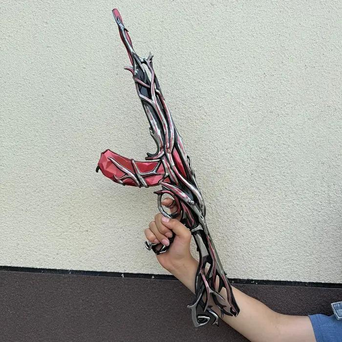 Pistolet Valorant Vandal Ak Gaia's Vengeance Cosplay Jouet PU 60cm Modèle Blanc Jaune Rouge Occasions Spéciales Garçons Jeux Vidéo Cosplay