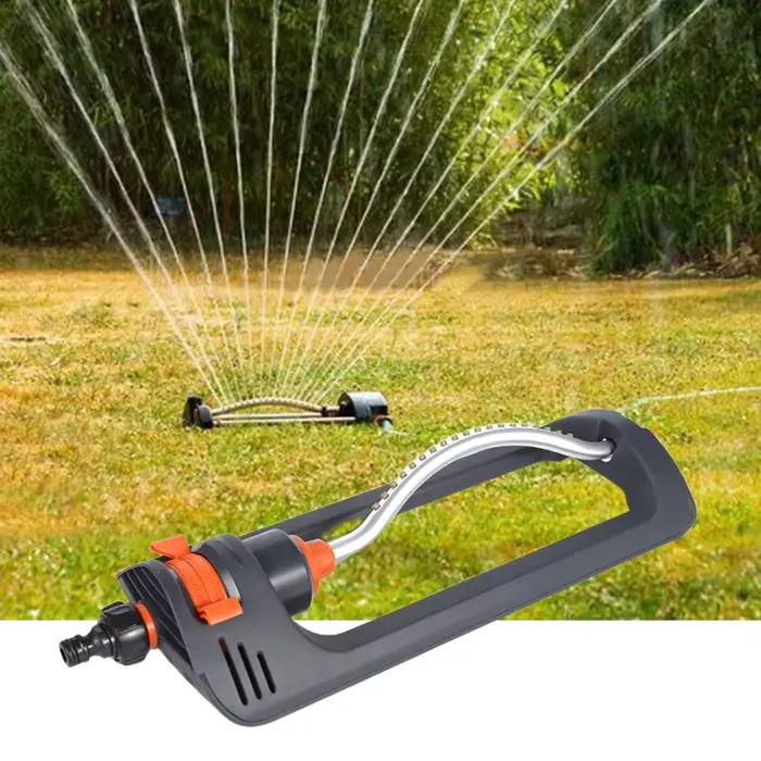 Arroseur oscillant automatique pour jardin réglable avec 4 modes de pulvérisation pour pelouse et parcs de fleurs et plantes