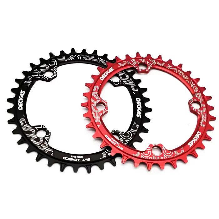 Deckas 104BCD ovale rond étroit large plateau vtt vélo de montagne 32T 34T 36T 38T couronne pédalier