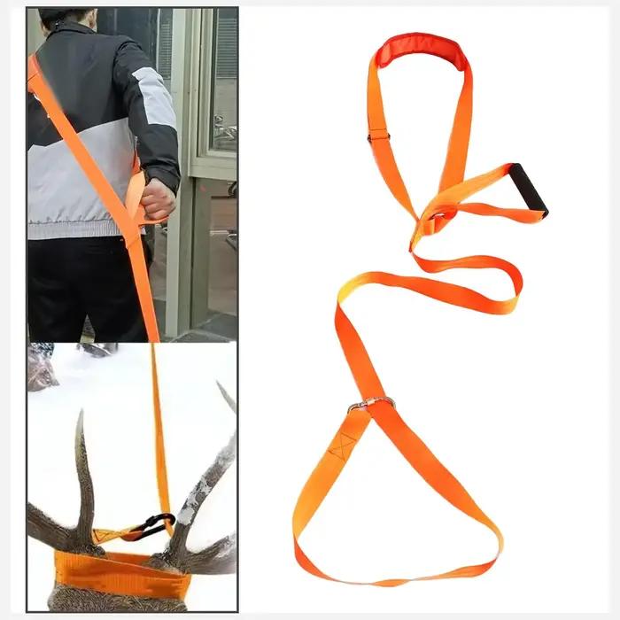 Corde traction cerf avec poignée confort - Tire-biche portable multifonction pour chasseur et agriculteur